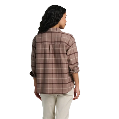 Free Fly Women's Seawool Flannel Shirt, back view