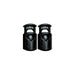 Gear Aid Ellipse Cord Locks in black, pair front view