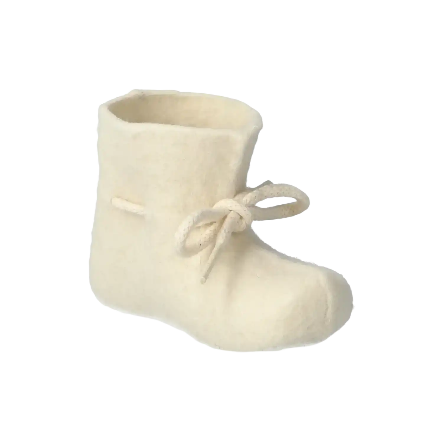Glerups Baby Boots in White, front and side view