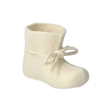 Glerups Baby Boots in White, front and side view