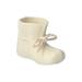 Glerups Baby Boots in White, front and side view