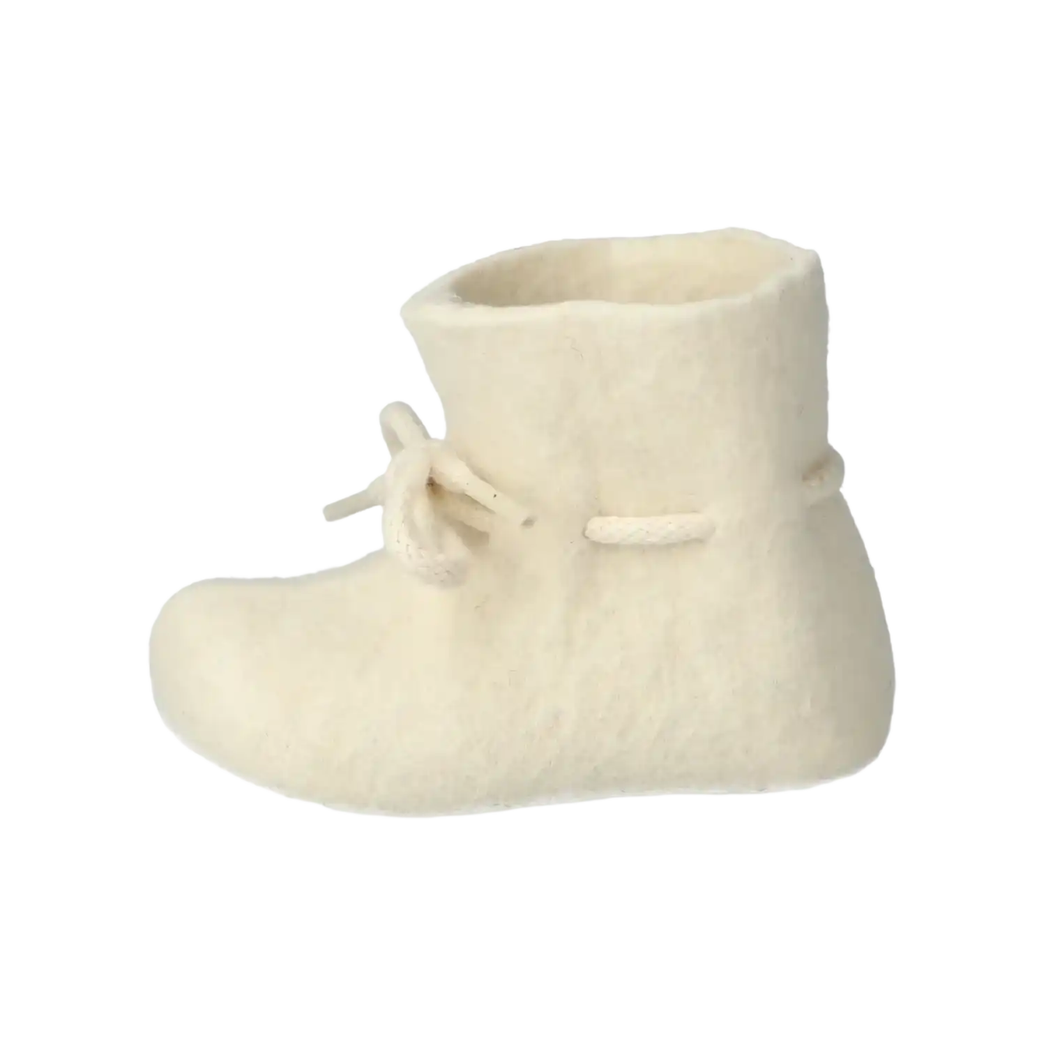 Glerups Baby Boots in White, side view