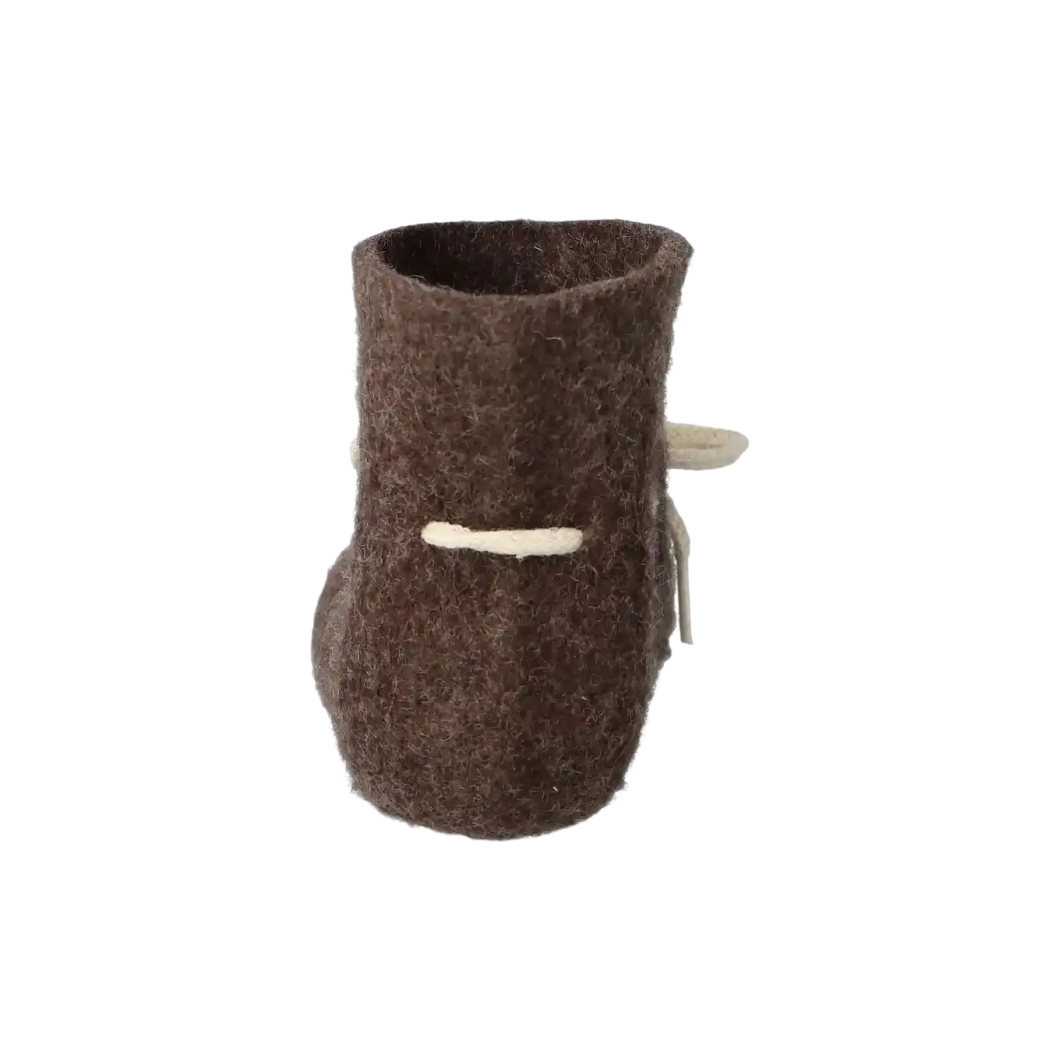 Glerups Baby Boots in Brown, back view