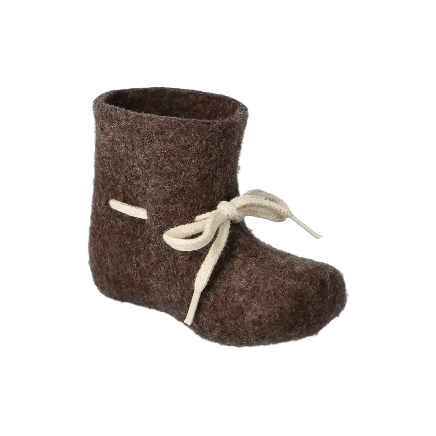 Glerups Baby Boots in Brown, front and side view