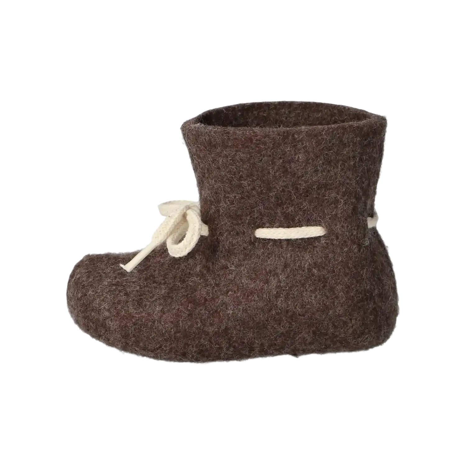 Glerups Baby Boots in Brown, side view