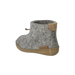 Glerups Kid's Leather Sole Boot in Grey, back and side view