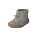 Glerups Kid's Leather Sole Boot in Grey, front and side view