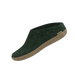 Glerups Slip-on with Leather Sole in Forest, side view