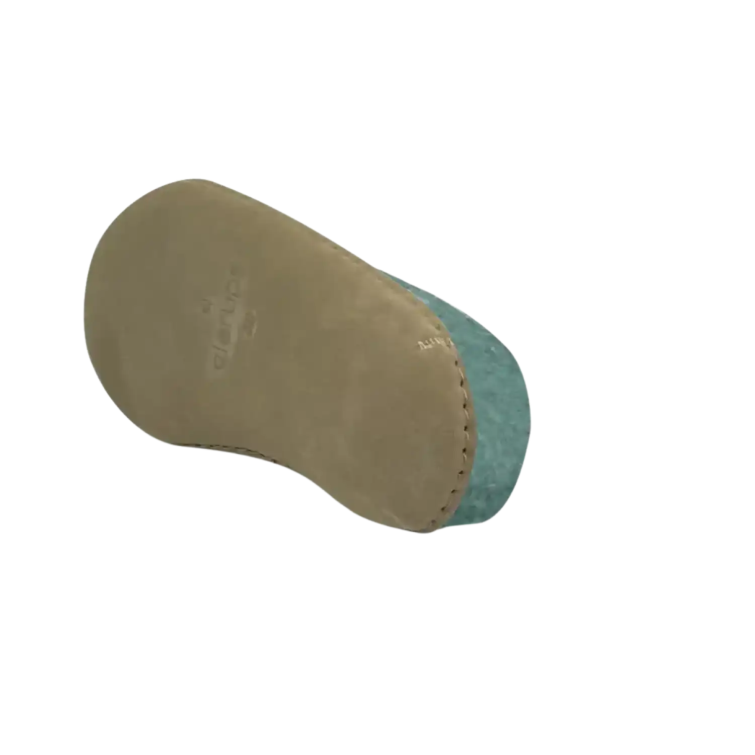 Glerups Slip-on with Leather Sole in North Sea, bottom view