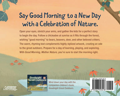 Good Morning, Mother Nature Hardcover Book by lucas alberg, back cover