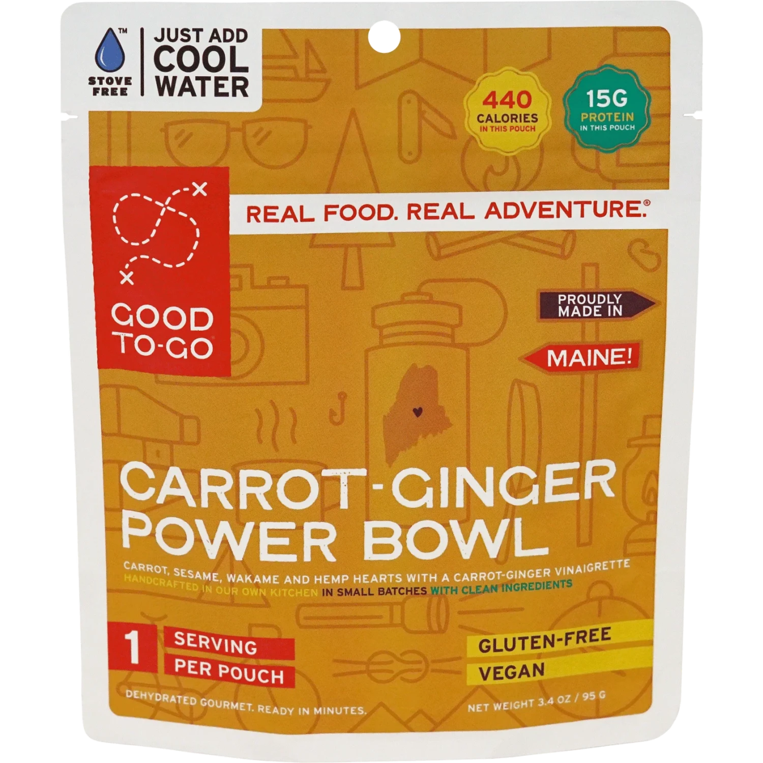 Carrot-Ginger Power Bowl, single front view
