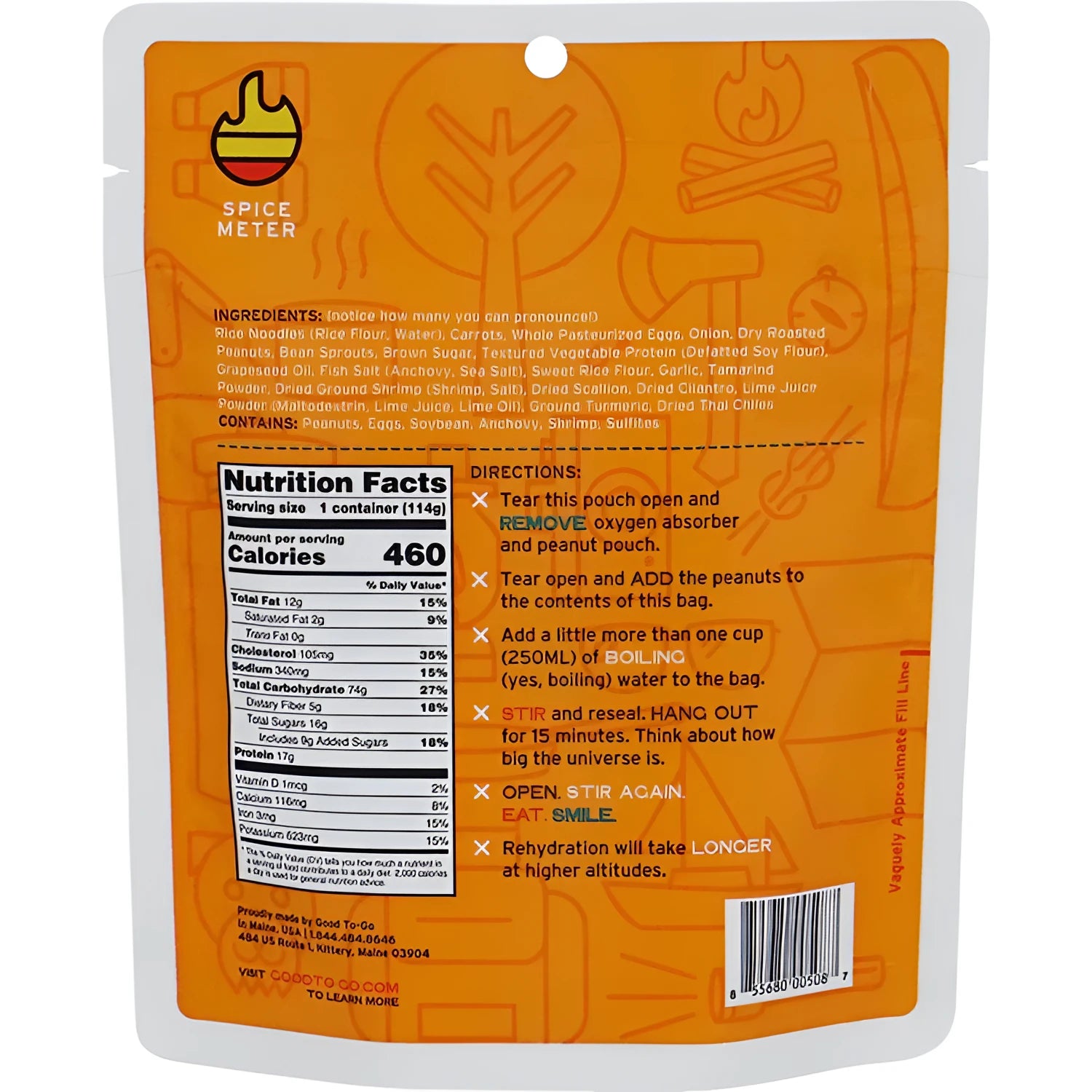 Good To Go Pad Thai, single back view