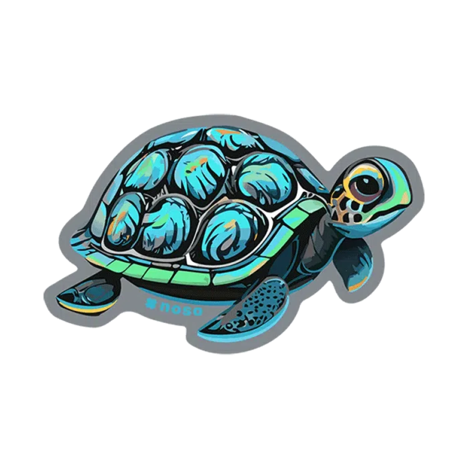 NoSo Gear Repair Patch in green turtle