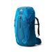 Gregory Youth Wander 70L shown in the Pacific Blue color option. Front view.