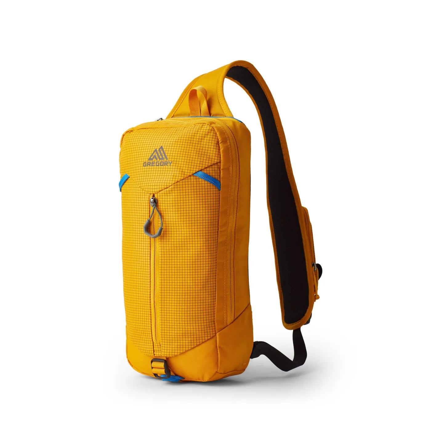Gregory Nano Switch Sling shown in the Hornet Yellow color option. Front view.