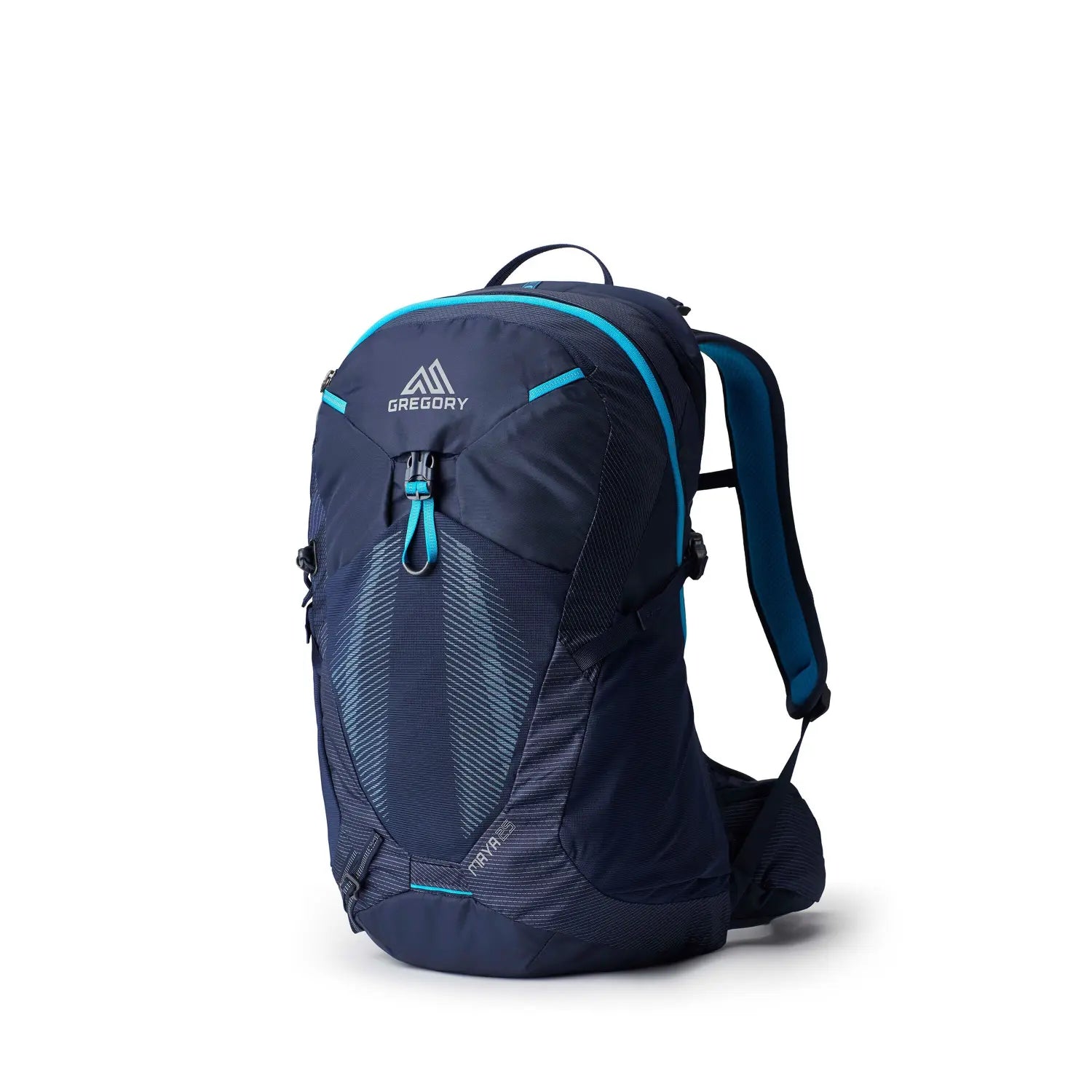 Gregory Women's Maya 25L shown in the Storm Blue option. Front view.