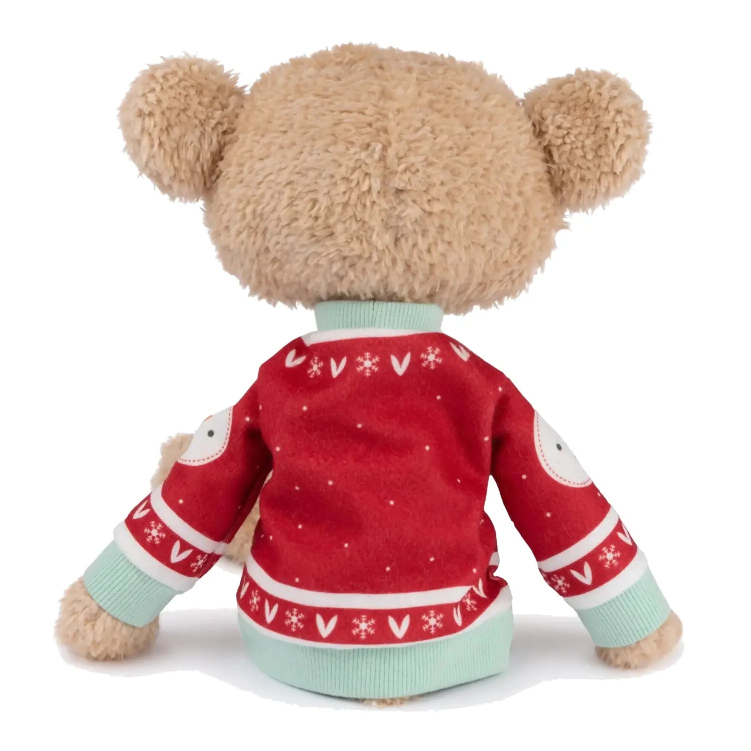 Sleigh Toothpick Bear With Holiday Sweater 15"
