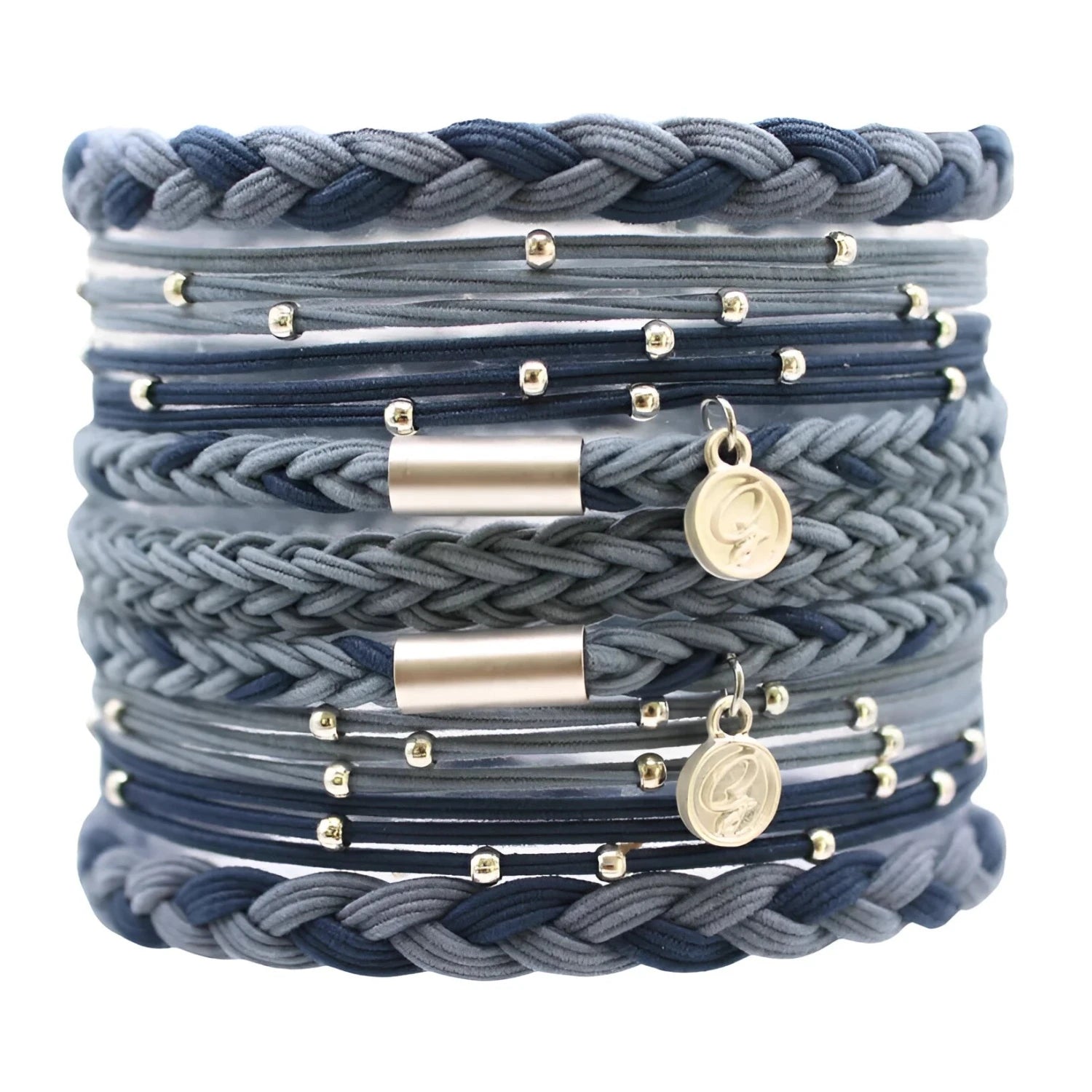 Gypsea Bands Hair Accessories in coast, front view stacked