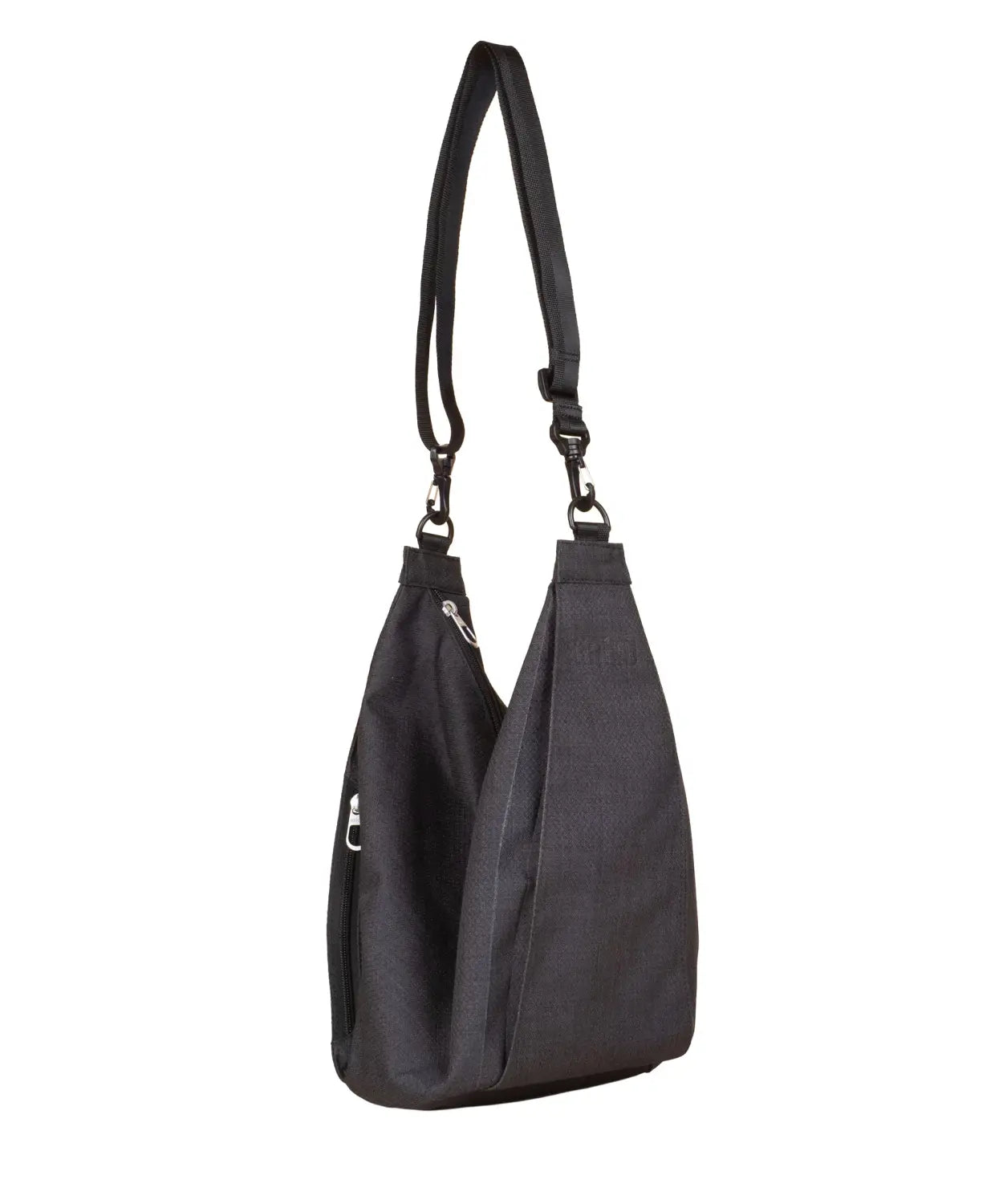 haiku crescent convertible sling bag 2.0 in black in bloom converted view