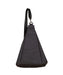 haiku crescent convertible sling bag in black in bloom front flat view