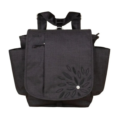 Haiku To-Go Convertible 2.0 Black In Bloom Front Backpack View