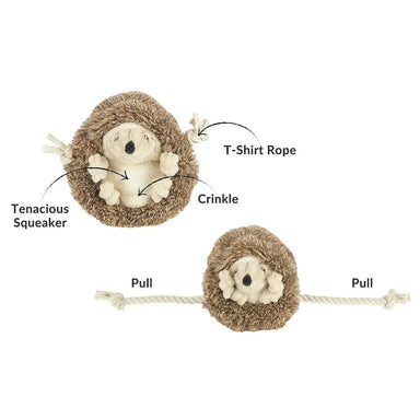  P.L.A.Y. Forest Friends Hamilton the Hedgehog Toy. Rope shown in both positions.