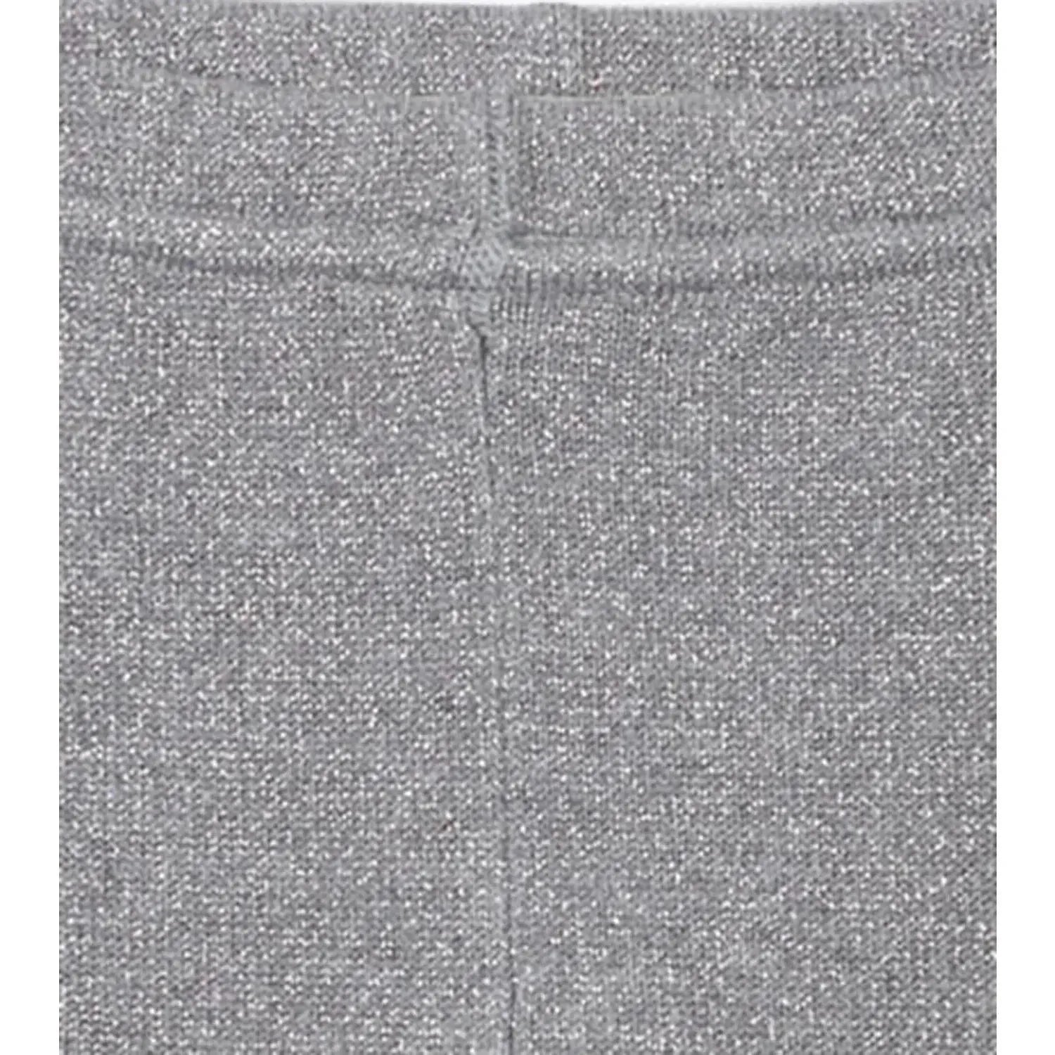 Hatley Baby Silver Glitter Cable Knit Leggings, waist seam