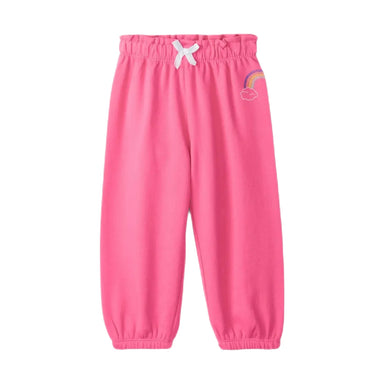 Hatley Baby Pink Love Everywhere Pants. Front view.