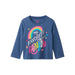 Hatley Baby Favorite Color Is Rainbow Long Sleeve T-Shirt, Violet Melange, front view 