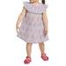 Hatley Baby Wild Flower Ruffle A-Line knee length Dress on model front view