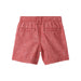Hatley Boy's Nautical Chambray Woven Shorts shown in the Nautical Red color option. Back view.