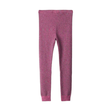 Hatley G's Pink Glitter Knit Leggings, Pink, back view 