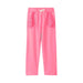 Hatley Girl's Pink Neon Track Pants. Front view.