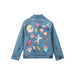 Hatley K's Everything Fun Jean Jacket, Classic Rinse, back view flat 