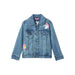 Hatley K's Everything Fun Jean Jacket, Classic Rinse, front view flat 
