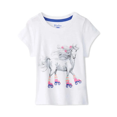 Hatley K's Roller Skates Graphic Tee, Roller Skates, front view flat 