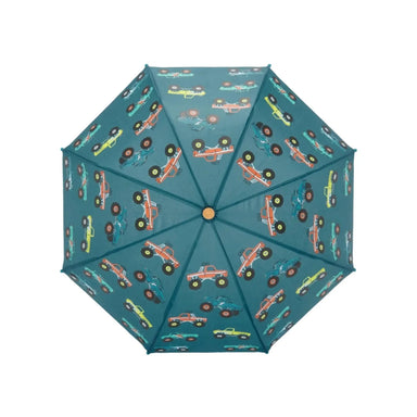 Hatley K's Umbrella, Monster Trucks, top view 