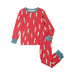 Hatley Kid's Cotton Pajama Set in cool bolts, flat front set