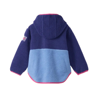 G's Royal Blue Colourblock Faux Sherpa Jacket, Back view