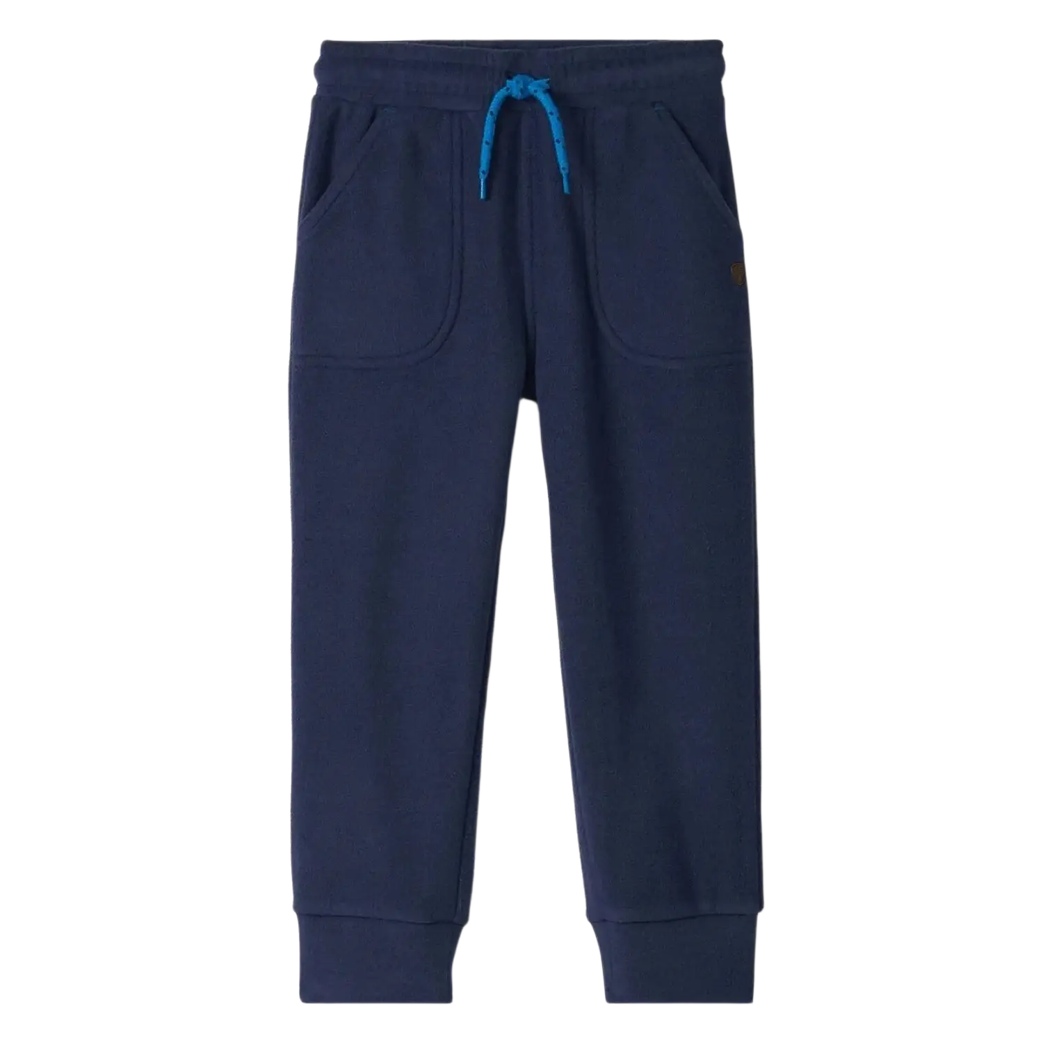 Hatley Boy's Patriot Blue Polar Fleece Joggers, front view