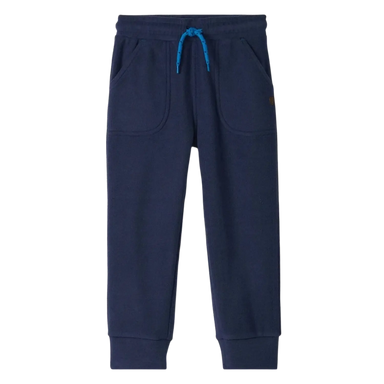 Hatley Boy's Patriot Blue Polar Fleece Joggers, front view