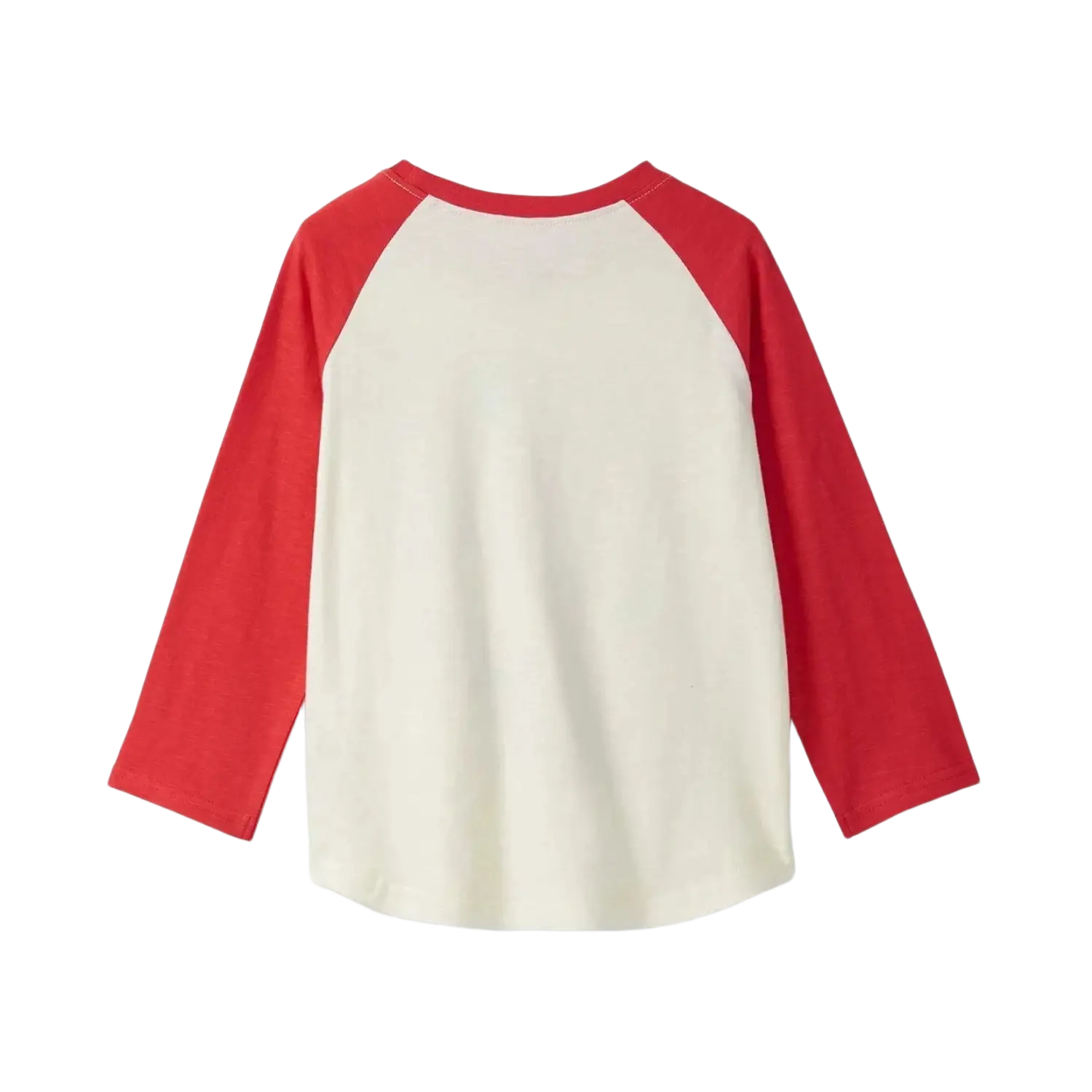 Hatley Boy's Dinos Cubed Long Sleeve Raglan T-Shirt, back view