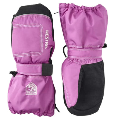 Hestra Baby Zip Long Mitt, shown in Pink