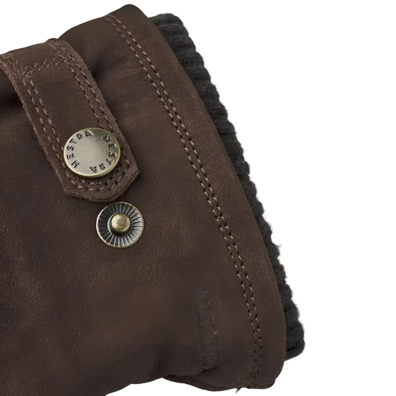 Hestra Bergvik Glove in espresso, cuff view
