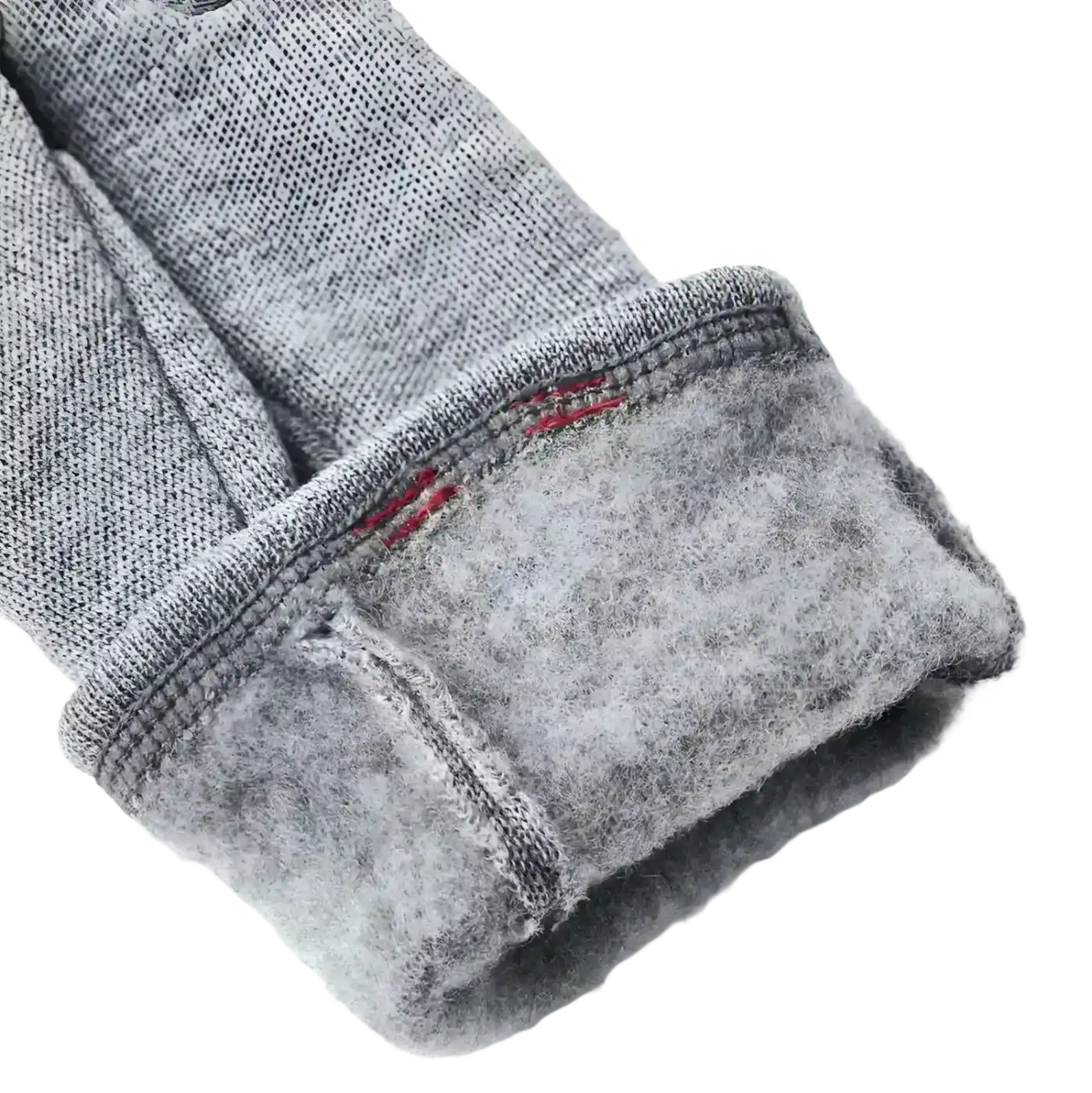 Hestra Gravita Merino Glove Liner in grey, inside detail