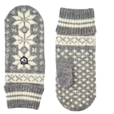 Hestra Isvik Mitt shown in the Off White and Grey color option.