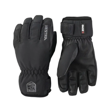 Hestra Kid's Ferox Primaloft Gloves in black, pair view