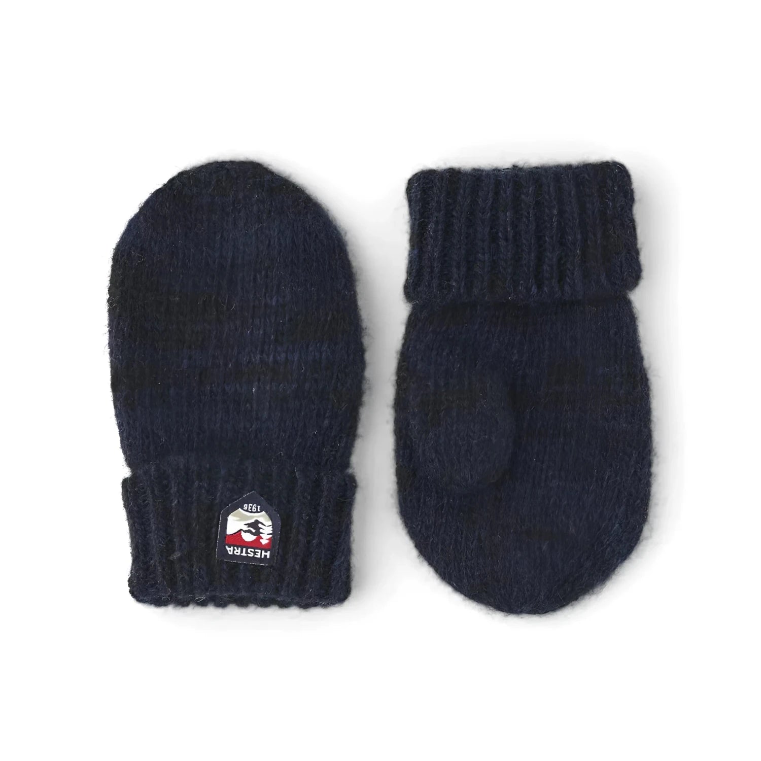 Hestra Baby Pancho Mitt in navy, pair top view