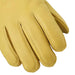 Hestra Tore Glove in natural yellow, fingers stitching detail