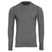 Hot Chilly's Men's Micro-Elite Chamois Crewneck Granite Flat Front View